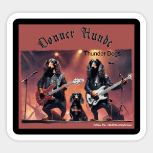 Donner Hunde Thunder Dogs Sticker